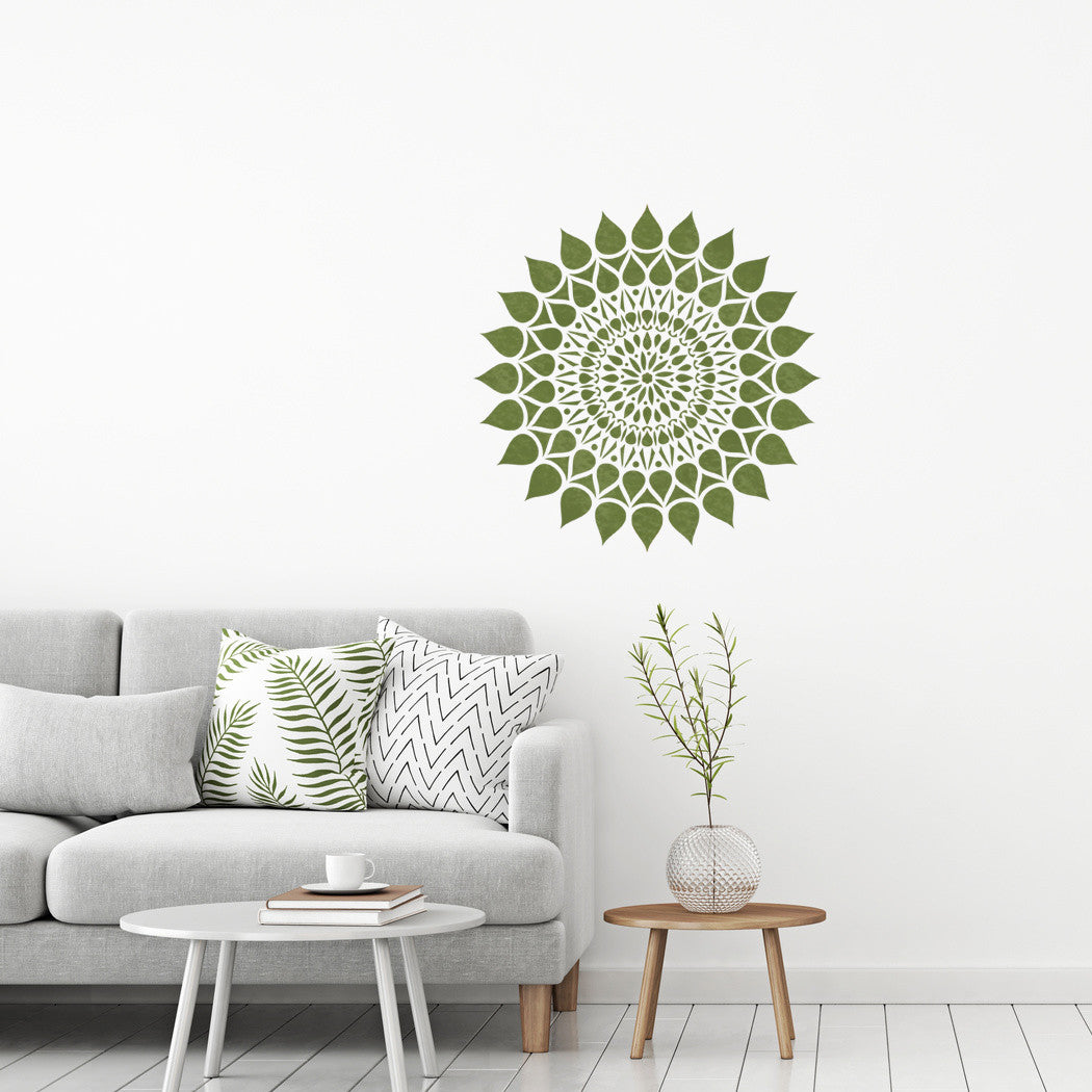 Decorative Mandala Stencil Betul for Furniture, Floors and DIY